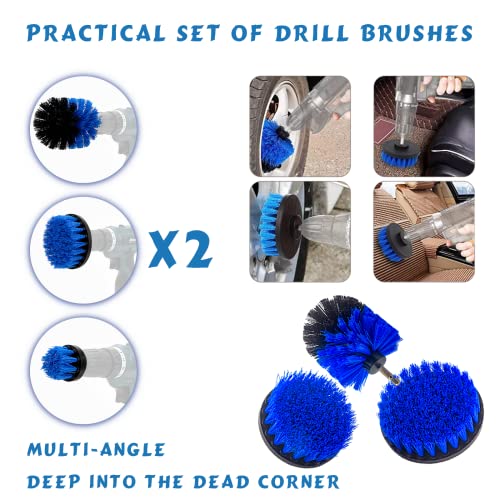 Amor En Casa 25Pcs Car Detailing Brush Set Auto Detailing Drill Brush Kit - Car Cleaning Tool Kit - Car Wash Brush for… - Image 4