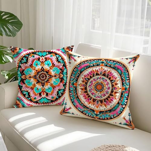 Housse de coussin velours taie imperméable bohémienne décorative de salon - 3