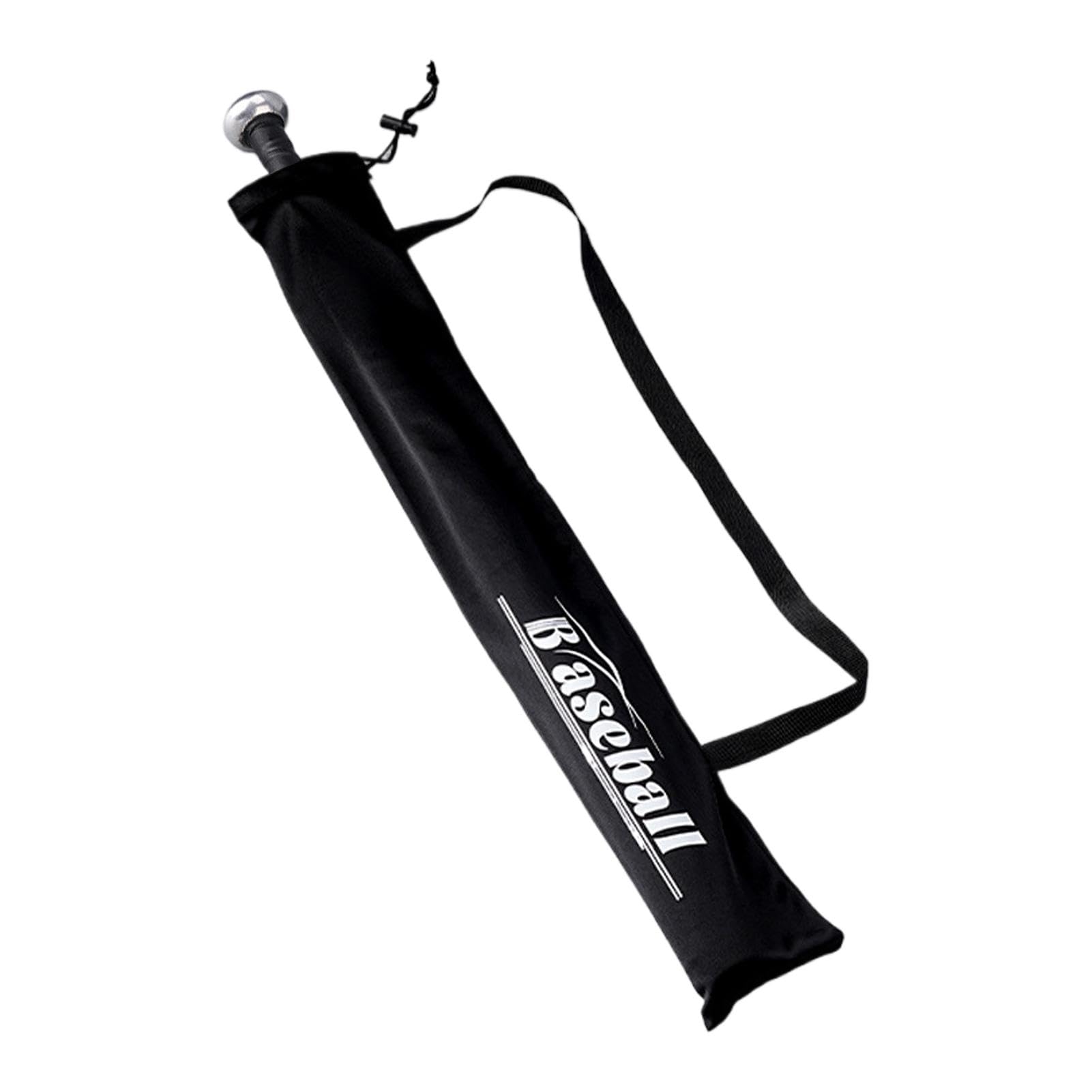 Luckxing Borsa da baseball per mazza da baseball, borsa organizer pieghevole per mazza da baseball, borsa nera con cinghia, borsa a tracolla ispessita per principianti,