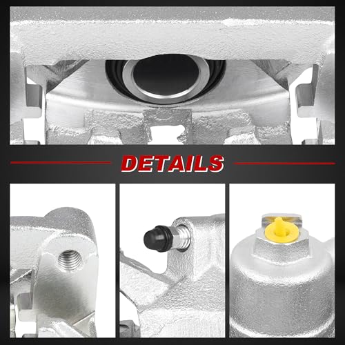 Image of Rear Brake Caliper Set Right + Left Assembly 18B4645 18B4644 | w /Bracket, Compatible for Chevy Impala Allure Century Lacrosse Regal, 1997-2010, Set of 2
