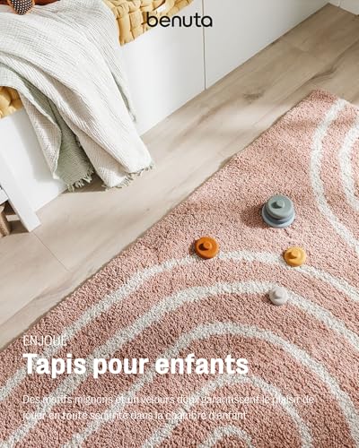 Tapis rose rectangulaire Lytte | Créez un cocon doux pour votre enfant