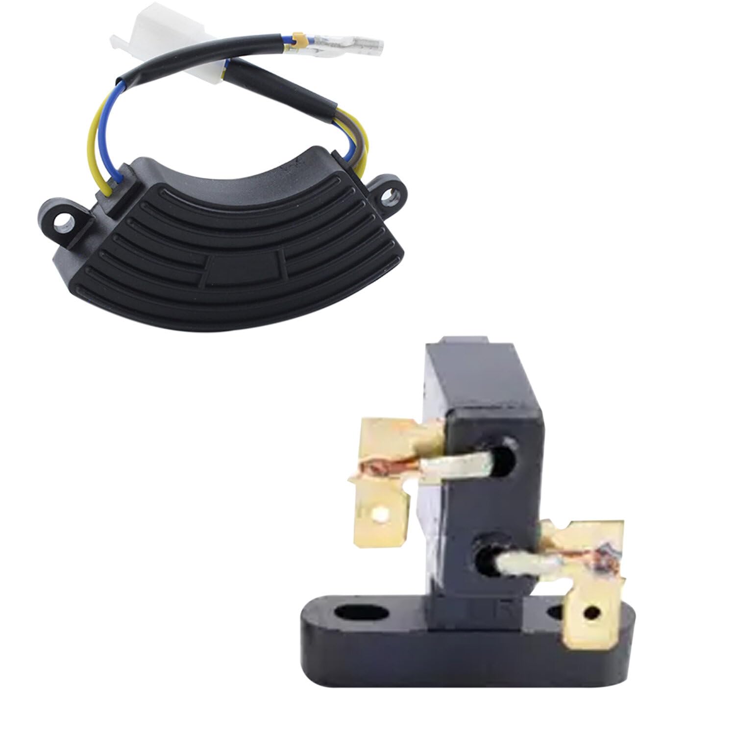 Weelparz Round AVR and Carbon Brush 32350-ZA7-003 Compatible with Honda Generator EX800