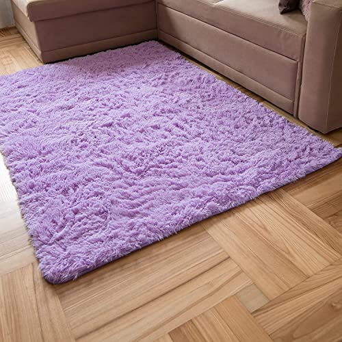 Carpeto Rugs Shaggy Teppich Wohnzimmer Flauschig - Wohnzimmerteppich Modern - Flauschiger...