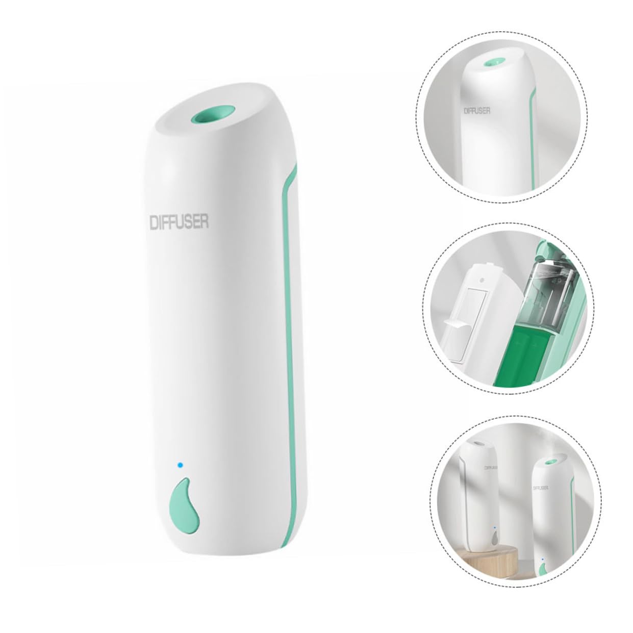 Diffusore Automatico Di Oli Essenziali Per Aromaterapia Domestica, Rinfrescante Per L’aria Silenzioso e Compatto, Per Ufficio, Camera Da Letto e Studio