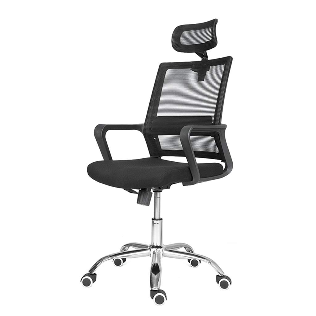 Chaise de bureau ergonomique fauteuil de bureau pivotant en maille avec support lombaire