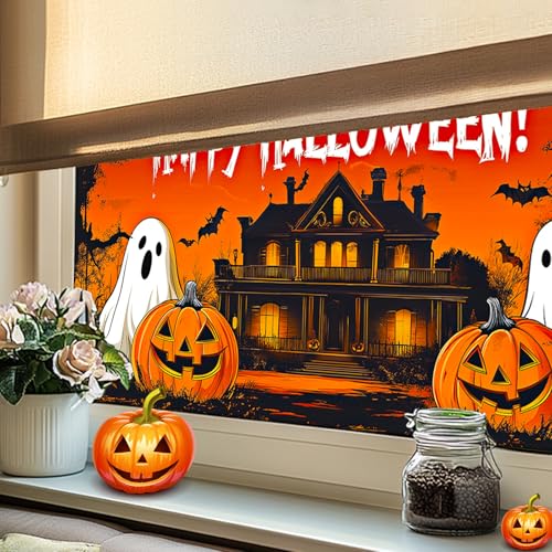Vinilo decorativo de ventana para Halloween 39.3x17.7 pulgadas miniatura 6