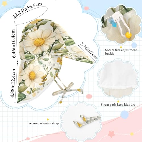 Baby Boys Girls Sun Hat Baby Boys Beach Caps Girl UPF 50+ Neck Flap Travel Essentials4