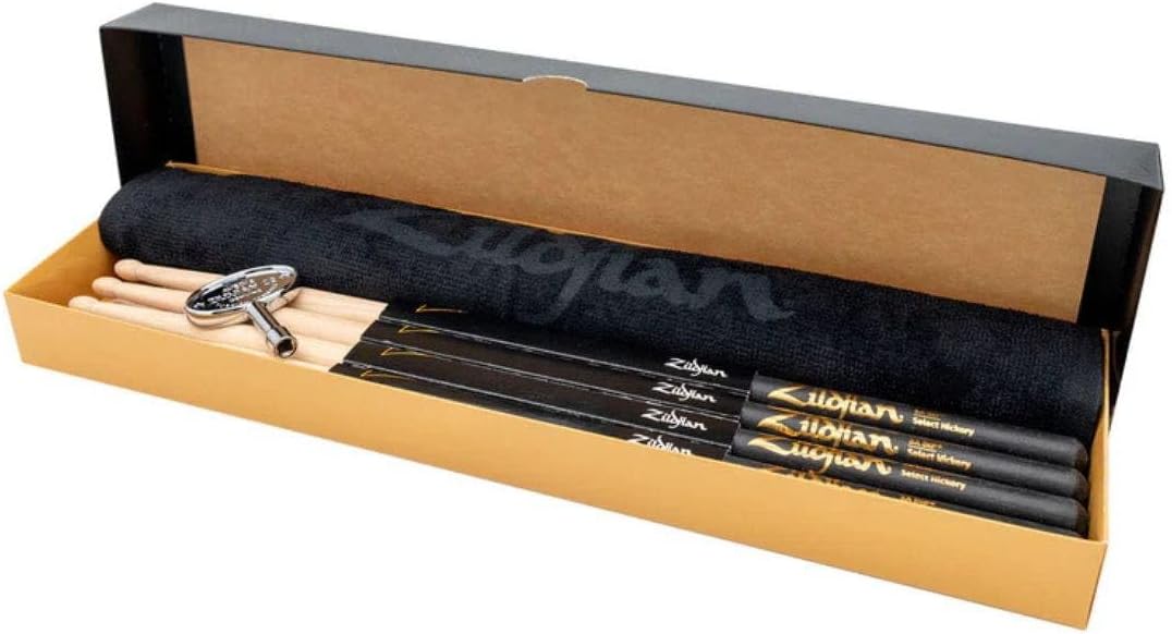 Zildjian Dip Drumsticks with Towel and Drum Key - 5A, 4-pack