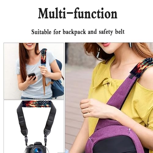 Image of AFPANQZ American Flag Painting Car Seat Belt Pads Covers Harness Vehicle for Adults Kids 1 Pair /Set Safety Seatbelt Cushion Pad Cute Shoulder Straps Pads for Bags