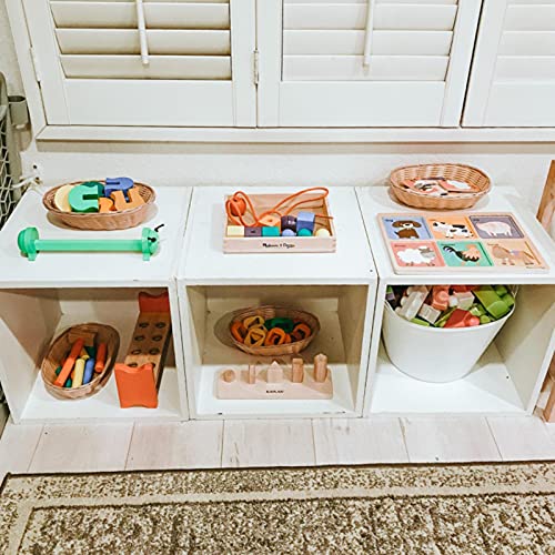 Yesland 12 Pack Plastic Oval Basket Small Gift Baskets, Food Storage Basket & Fruit Basket, 10 X 5.8 X 2.75 Inches Bread Basket Bin For Kitchen, Restaurant, Centerpiece Display, Christmas Gifts #TOP6