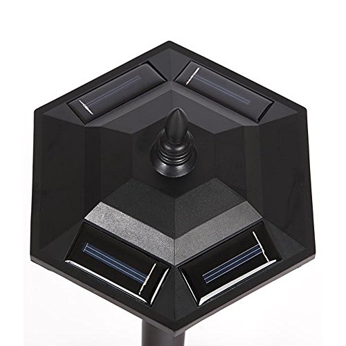 Iglow 6 Outdoor Garden 3-Led Bright White Vintage Antique Hexagon Solar Landscape Path Lantern Lights Stake Lamp Post #TOP2