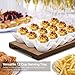 Flexzion Huevera Porcelana de 12 tazas, Soporte para Huevos, Bandeja para Huevos...