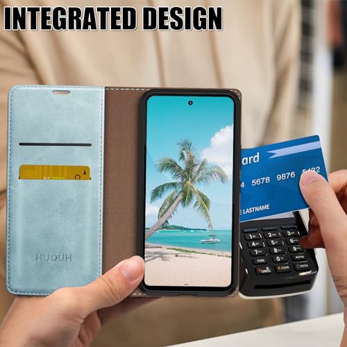 Portefeuille bleu clair pour Pixel 10 idéal pour vos voyages