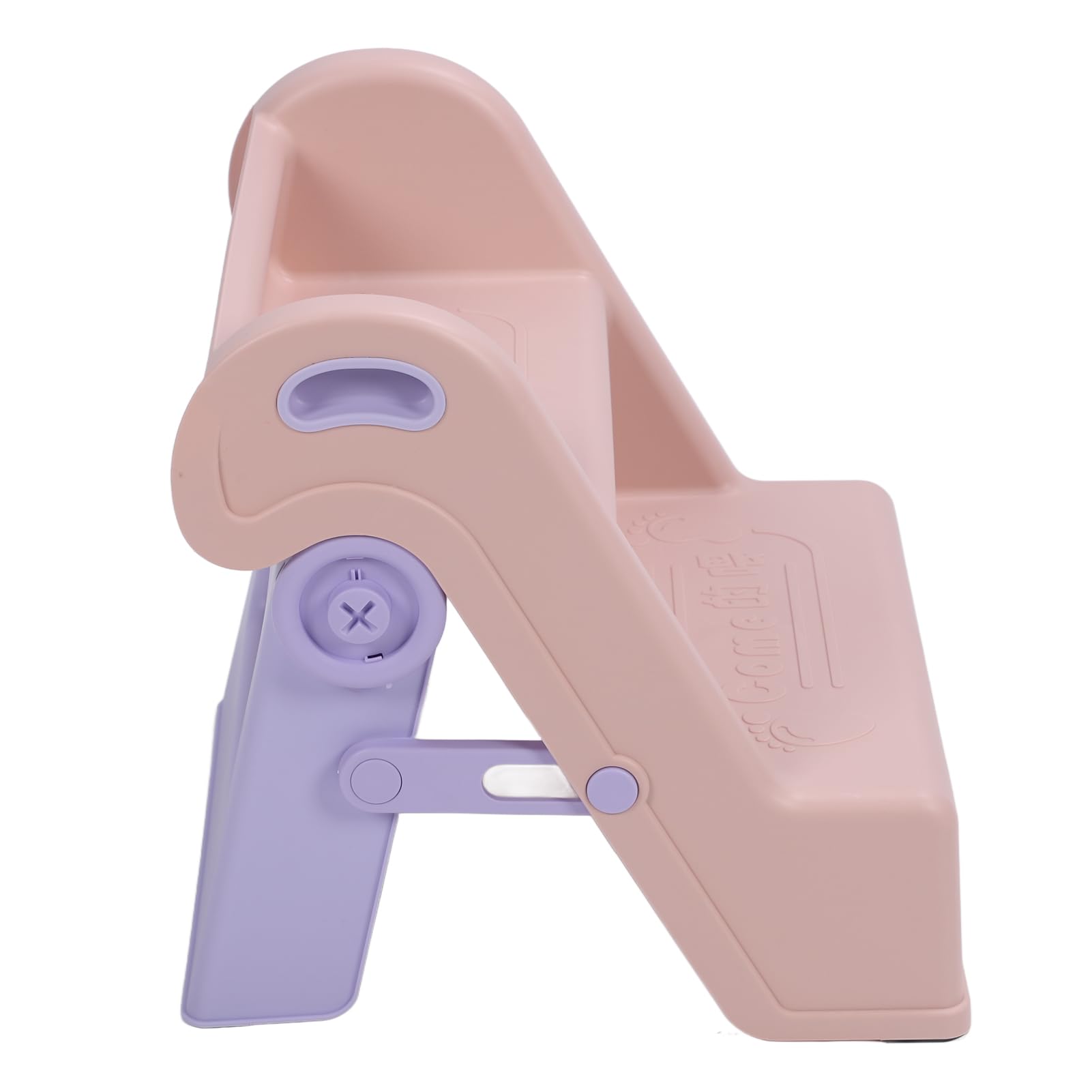 Sgabello da Bagno per Bambini a 2 Gradini con Cestini Laterali per L'addestramento Al Vasino Sgabello per Gradini per gli Oggetti Essenziali dei Bambini Materiale: Plastica (Rosa)
