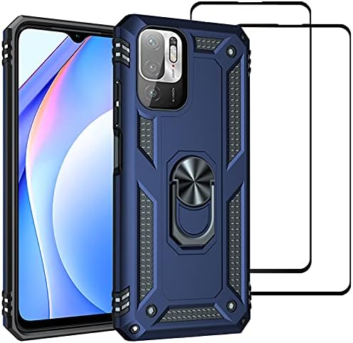 LeYi per Cover Xiaomi Redmi Note 8 PRO con Vetro Temperato[2Pack],Brillantini Glitter Sabbie Mobili Custodia 3D Rigida Silicone Bumper per Custodie Redmi Note 8 PRO Turquoise Violet Gradient