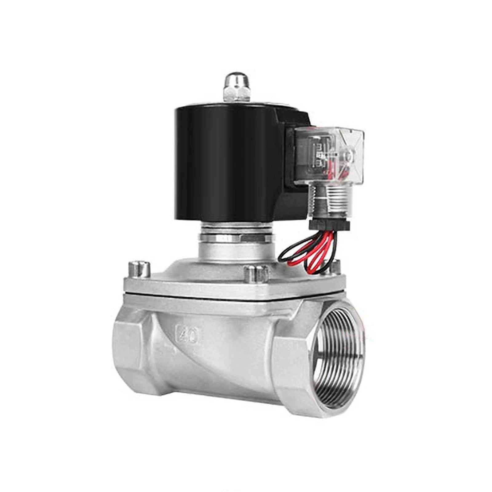 Nxdpajqizh 1-1/2 " Normally Closed Solenoid Valve Dn40 Stainless Steel Solenoid Valves(Npt_220vac_viton-Seal)
