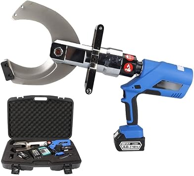 Battery Powered Hydraulic Cable Cutter, 18V Electric Ratchet Cable Cutter, 120 Kn/160 Kn/250Kn Electric Wire Cutting Tool, Copper Cable Cutter for Cu/Al Cable,105C