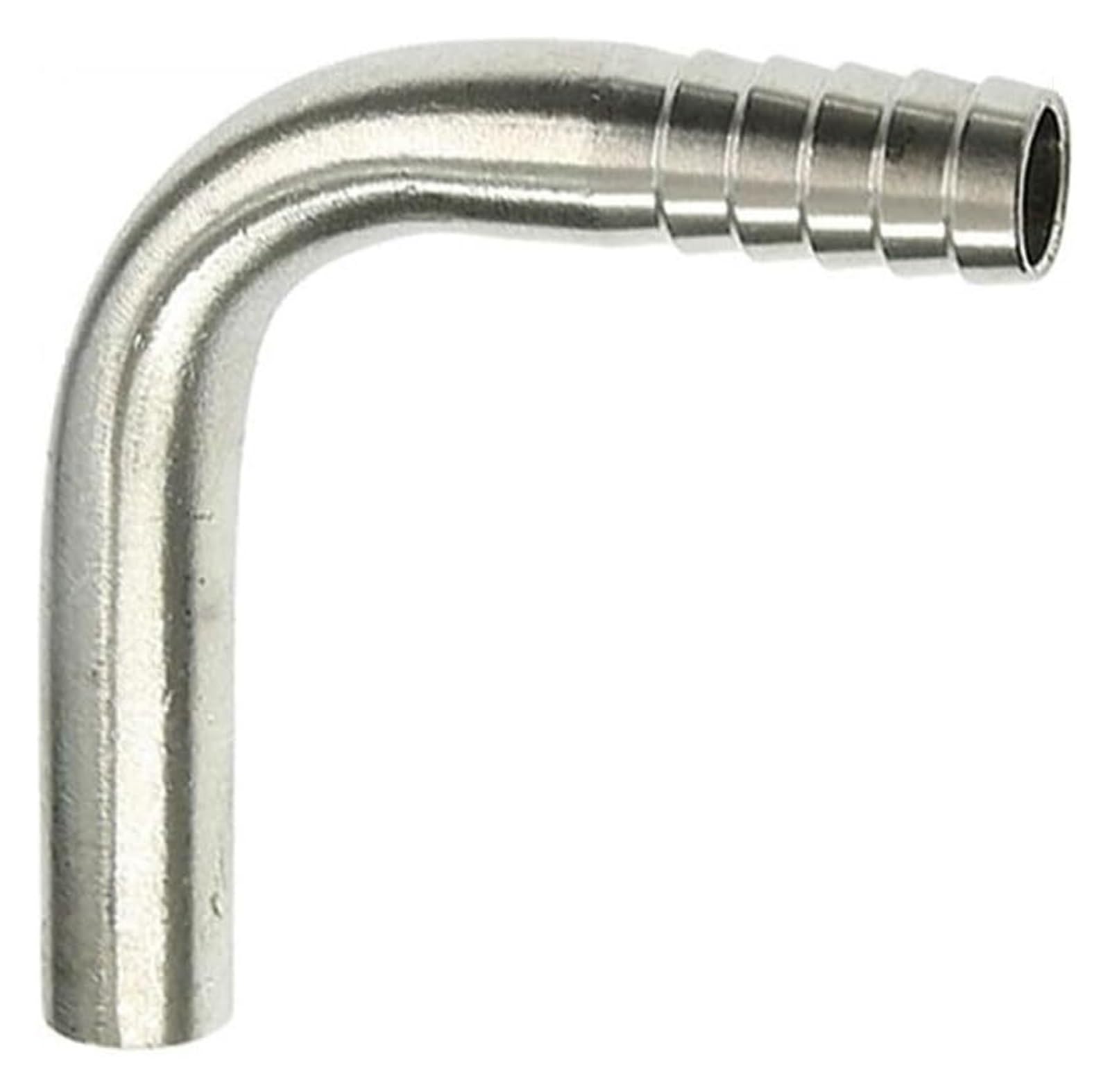Edelstahl 90 Grad Rohrbogen Pagodenbogen, 6mm 8mm 10mm 12mm 14mm 16mm 20mm 25mm Einzelkopf geschweißter Winkelverbinder, 1 Stück(12MM)