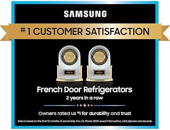 Samsung RF90F29AECEA 29 Cu. Ft. Bespoke Charcoal 4-Door French Door Smart Refrigerator with AI Family Hub