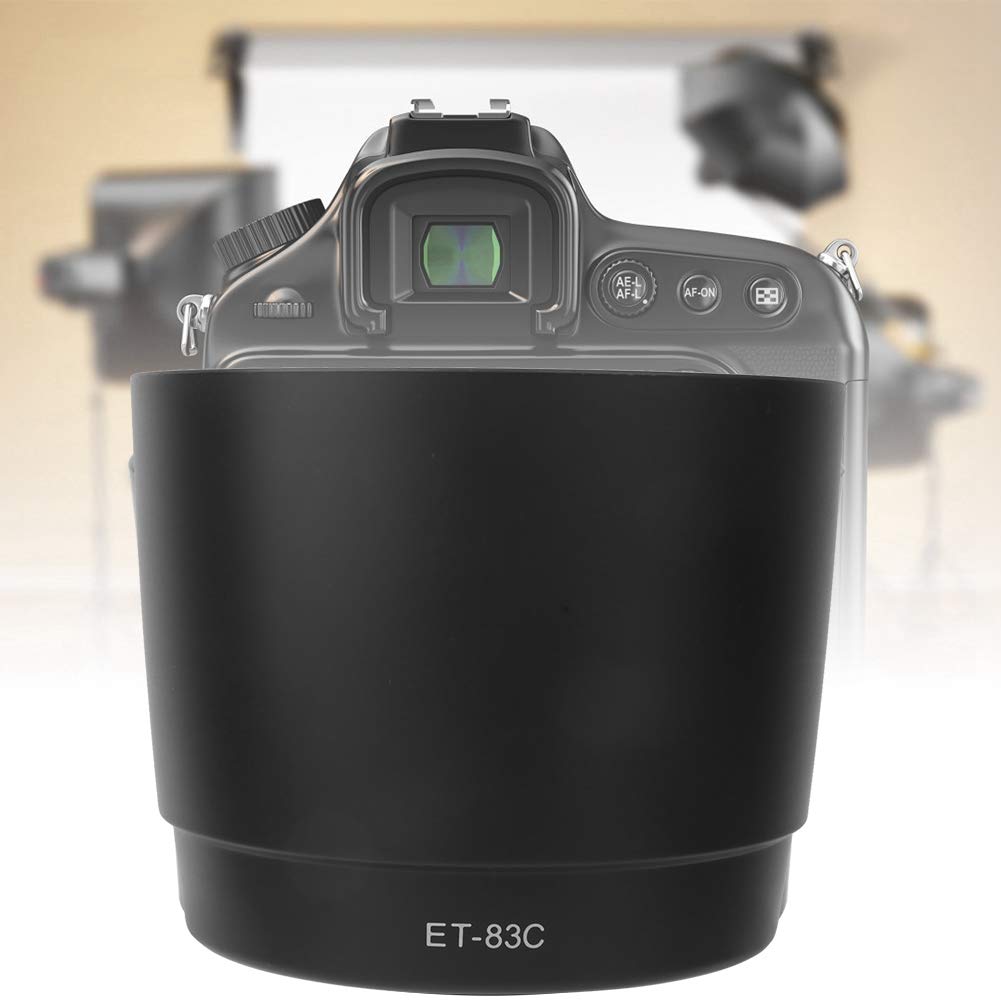Akozon Et-83c, ET-83C Pare- en Plastique Noir pour Appareil Photo EF 100-400mm F 4.5-5.6L Objectifs F 4.5-5.6L