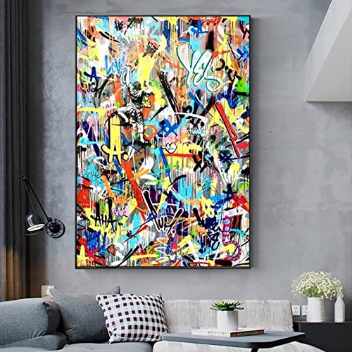 Estampes et affiches mur illustrations graffiti pop art 60x90 - 2