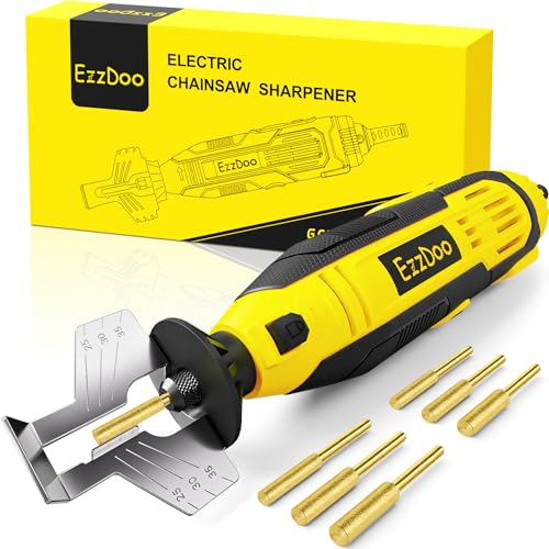 EzzDoo Electric Chainsaw Sharpener Kit with 6...