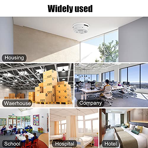 Nanshiba Hidden Camera Smoke Detector, Spy Camera For Home Surveillance With Night Vision Motion Detection, 1080P Security Cameras Indoor Wireless, Nanny Wifi Cam, 180 Days Battery Power #TOP5