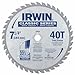 Irwin 15230ZR 7-1/4" 40T Trim & Finish Circular Saw Blade