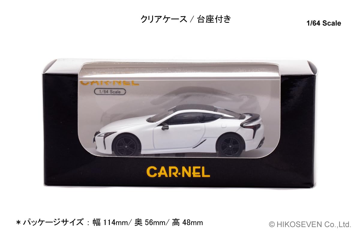 CARNEL CN640043 1/64 Lexus LC500 AVIATION 2021 White Nova Glass