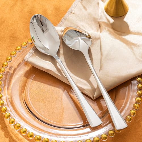 KINGSTONE 8.15-Inch Dinner Spoons (Not Teaspoons), 12-Piece 18/10 Stainless Steel Table Spoon Set, Silver, Food Grade, Dishwasher Safe by KINGSTONE - Image 8