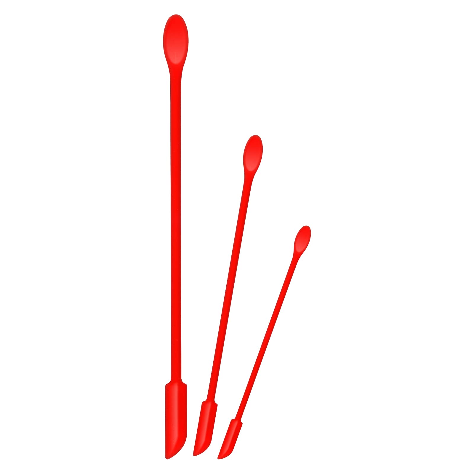 Set 3 Spatole In Silicone Per Cucina - Doppia Punta, Multifunzionali Per Barattoli E Bottiglie, 3 Misure - Foto 10