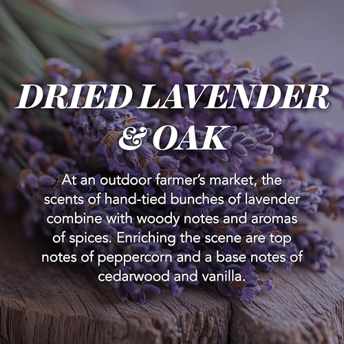 Yankee Candle Vela aromática en tarro grande | Dried Lavender & Oak | Duración de combustión de hasta 150 horas | Regalos perfectos para mujeres