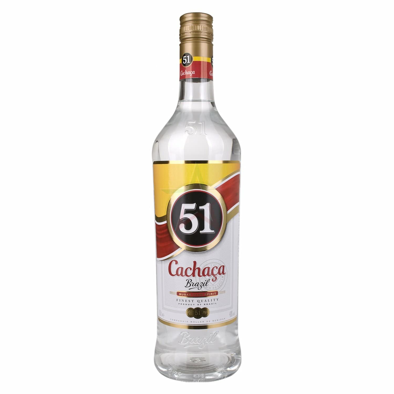 Cachaça 51 Brazil Sugar Cane Spirit 40,00% 1,00 Liter