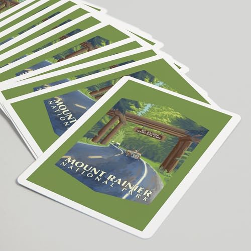 Lantern Press Baraja de Póker Mount Rainier, 52 cartas miniatura 5