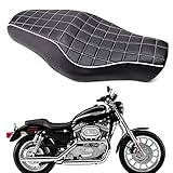 Cojín de asiento de motocicleta retro, estilo de joroba, asiento cómodo y elegante para su viaje.
