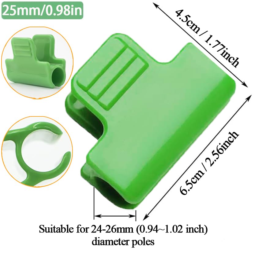 Wopanxye 32pcs Greenhouse Frame Clips - Image 2