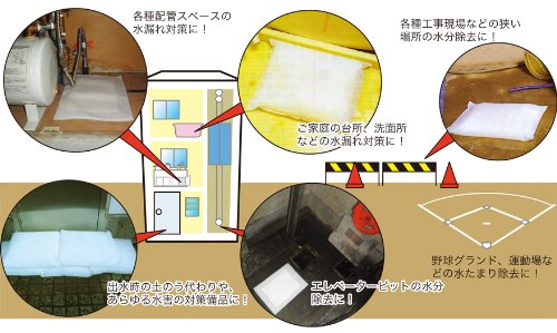 Amazon.co.jp: 吸水バッグ20L 吸水量20L(10枚入り)K-20L-10 急な