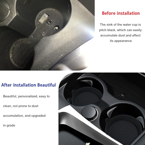 4PCS Portavasos de Auto de Silicona Antideslizante miniatura 4