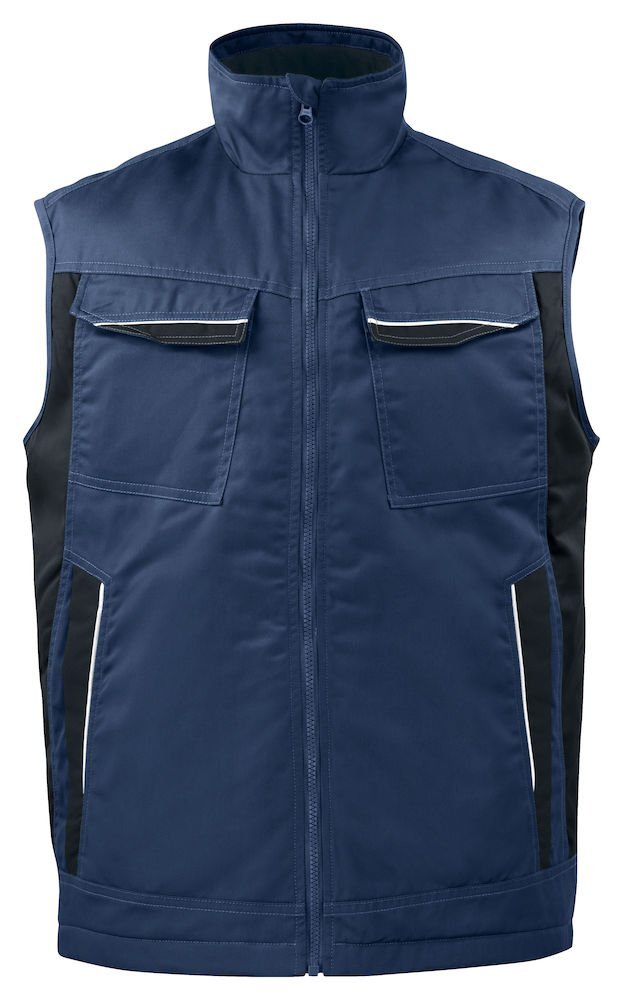 Gilet rembourré bleu marine XXL chaud pour homme veste sans manche confortable - 2