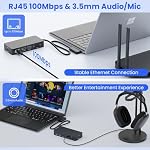 12-in-1 Station d'amarrage de surface avec 72W Adaptateur de puissance, triple affichage, double 4K HDMI + VGA, Ethernet, USB Le centre, SD/TF Lecteur de cartes, compatible avec Surface Pro/Laptop/Book