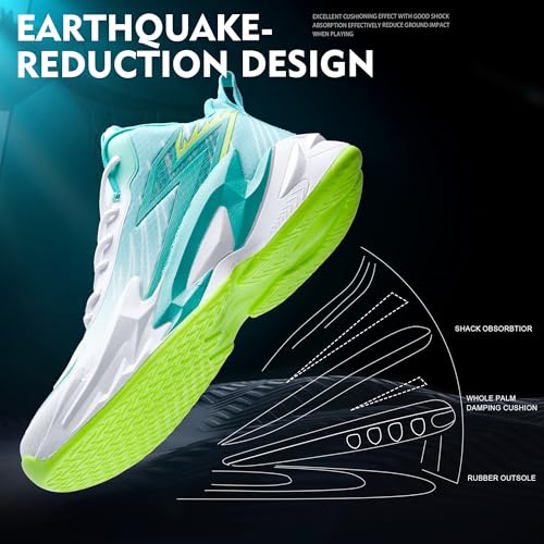 Men Graffiti Basketball Shoes High-Top Sports Shoes Anti-Slip Rubber Soles Indoor Outdoor Sports Running Training Streetwear3
