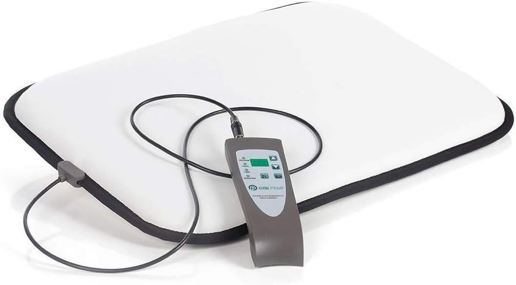 OMI PEMF Mini Mat folded with controller on top