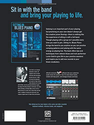 Sitting In -- Blues Piano: Backing Tracks And Improv Lessons, Book & Online Audio/Software (Sitting In Series) #TOP1
