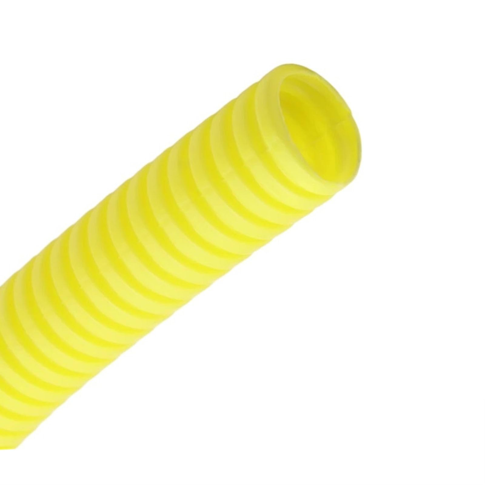 Cables de arrugas flexibles Tubo corrugado ignífugo aislado PP 10 metros multicolor multitamaño(Giallo,AD 25 x ID 20mm)