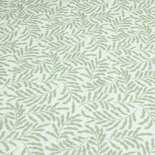 Image of Dreamology Standard Muslin Crib Sheets, Soft,100% Cotton Muslin Crib Sheet | 1 Pack, Baby Crib Sheet Girls, Boys, 100% Cotton Crib Sheets Fitted, 52x28 Crib Mattress Sheets, Muslin sheets | Leaves