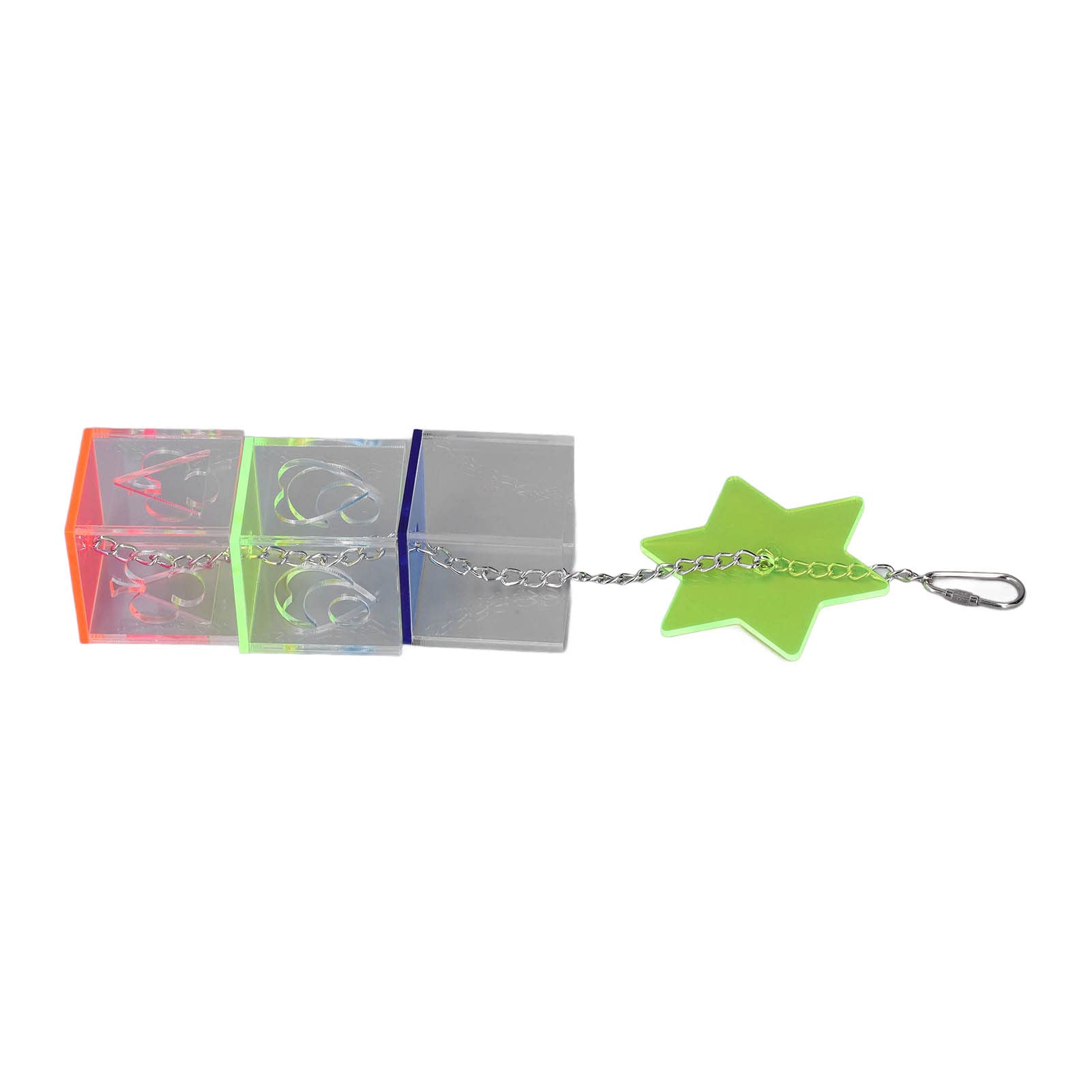 Acrylic Puzzle Bird Foraging Toy, Mental Stimulation, Treat Dispenser, Colorful and Sturdy, for Parrots, Cockatiels, and Other Birds - image 7