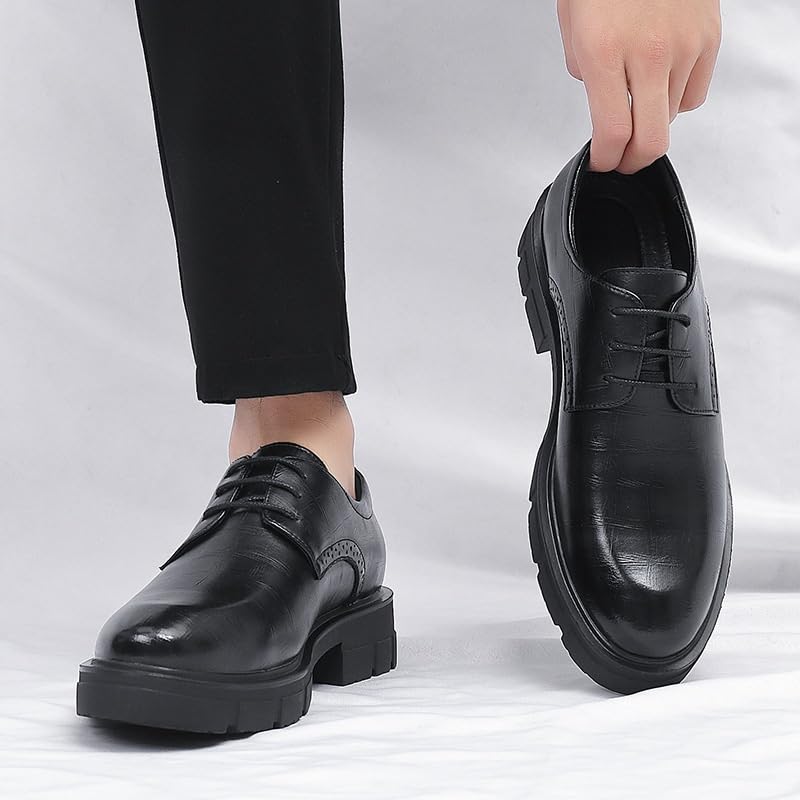 Men's Dress Shoes Lace-up Fashion Pointed Toe Business Tuxedo Shoes Round Toe Slip-on Fashion Low Top Oxfords Shoes2