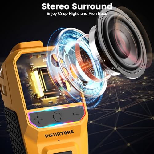 INFURTURE Clip on Bluetooth Speaker Wearable - Image 3