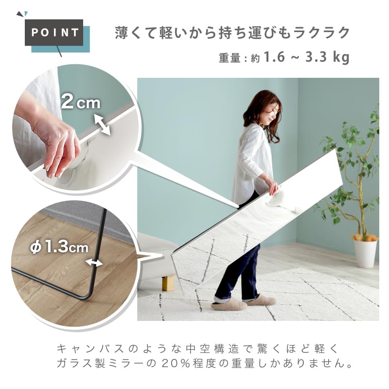 Amazon.co.jp: Refsafe 割れない鏡 日本製フィルム ミラー 軽量