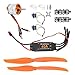 1100KV Brushless Motor, 40A ESC with Safety , SG90 9G Micro Servo for RC Plane (A2217 KV1100KV Brushless Motor 40A ESC SG90 9G)